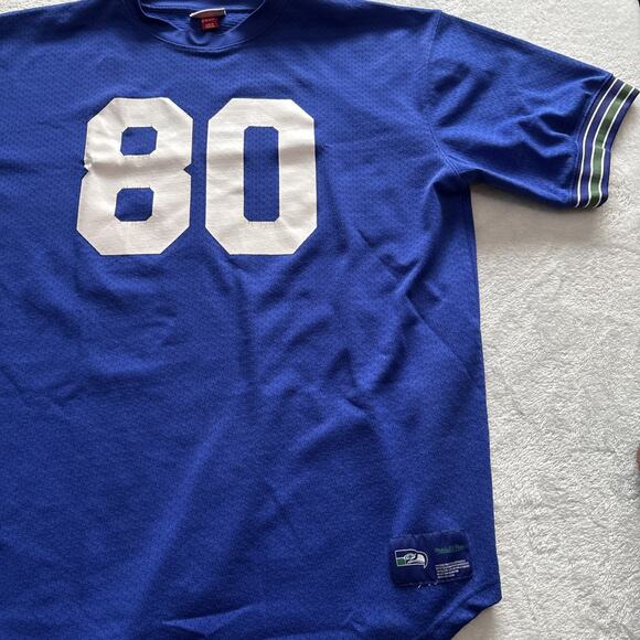 Steve Largent Seattle Seahawks Jersey Big & Tall Men’s 2XLT Mitchell & Ness - Picture 2 of 10